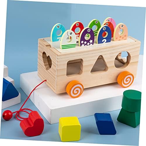 Toyvian 1 Комплект Фигурални Детски Играчки Дървени Играчки Штабелируемые Играчки Градивни елементи за Деца от Предучилищна