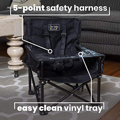 ciao! Джобно седалка-седалка с подлакътници baby Pug, Сигурно столче за хранене с колан за безопасност и чанта за носене за деца, идеална за кухня, трапезария, ресторанти ?