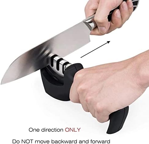 Острилка за кухненски Ножове 4 в 1, 3-Степенна механична Острилка За Кухненски Ножове, Острилка за Джобни Ножове, Острилки