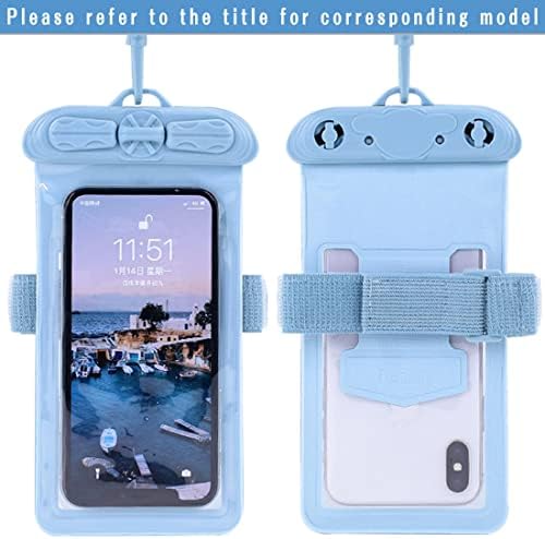 Калъф за телефон Vaxson, Съвместим с водоустойчив калъф HTC u12 Life Dry Bag [Без защитно фолио за екрана] Син