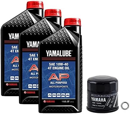 Комплект за смяна на масло Yamalube 10W-40 за Yamaha 2019-2021 четириядрен под наем Yamaha Grizzly/Kodiak 700