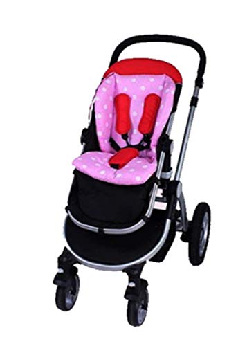 Резервни части / Аксесоари за детски колички Koochi за бебета, малки деца по-малки деца и за по-малките деца (Розова възглавница в грах)