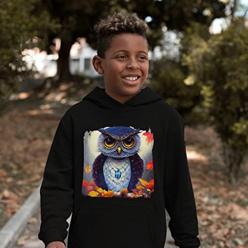 Детска hoody с качулка от порести руно 3D Owl - Фантазийная Детска hoody - Мультяшная hoody за деца