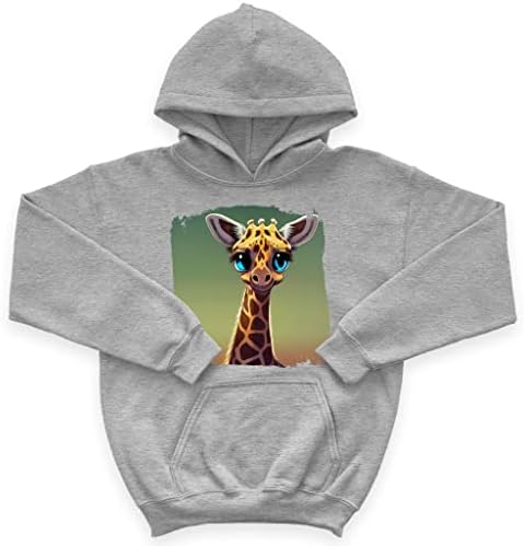 Детска hoody с качулка отвътре с жирафа забавно - Детска Hoody с 3D принтом - Скъпа hoody с качулка за деца