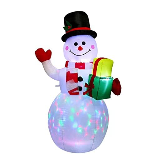 Коледни снежни човеци Изпращат Подаръци Надуваеми Модели С Подсветка, украсена с Орнаменти от Двора За Коледно