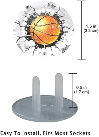 Капачки за контакти (12 бр.), защитни капачки за электрозащиты Предпазват от удар баскетбольным топката и старата мазилка
