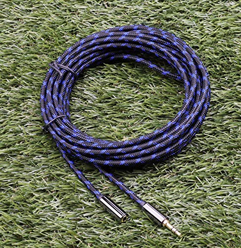 Удлинительный кабел за слушалки Ruaeoda 20 фута, 3,5 AUX Удлинительный кабел от мъжа към жената 3.5 мм Стерео Аудио Удлинительный Кабел удължителен кабел конектори Aux Удълж?