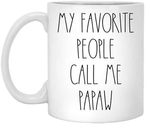 Papaw - любимите Ми Хора ме Наричат Кафеена чаша Papaw, В стил Papaw Rae Dunn, В стила на Rae Dunn, На рождения