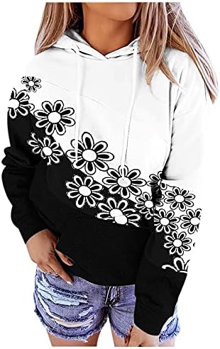 Дамски Блузи Оверсайз с дълъг ръкав, Блузи с принтом в стил Мозайка в района на цветен Блок, Сладки Ежедневни Пуловери С