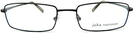 Дизайнерски очила на John Varvatos V130 черен на цвят, с ДЕМОНСТРАЦИОННЫМ ОБЕКТИВ 54 мм