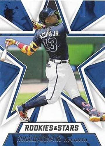 2021 Панини Хрониките на Начинаещи, така и за звездите на #17 Роналд Acuna - младши . Официалната бейзболна картичка Атланта Брейвз МЕЙДЖЪР лийг бейзбол БКП в в състояние (