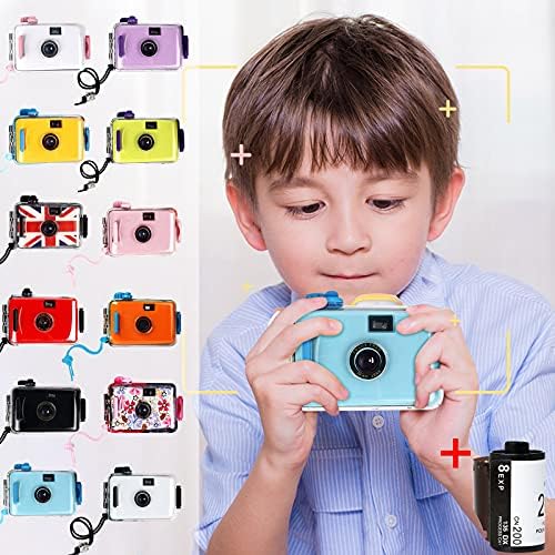 xy4mW2 Ретро 35 мм за Еднократна употреба Филмова Камера Ръчно Оптична Камера За Глупаци Детски Подаръци