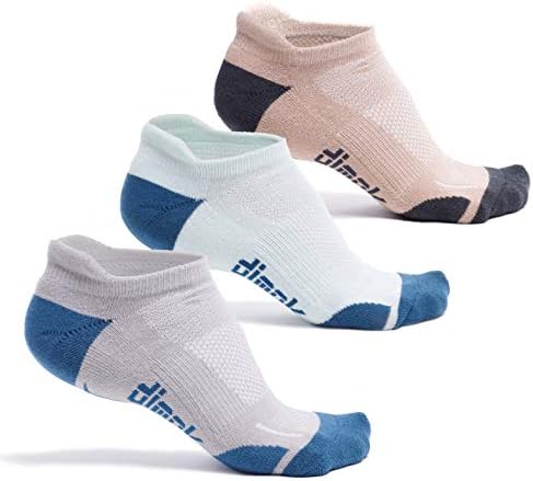 Чорапи за джогинг dimok Атлетик - Не абсорбиращи Влагата, Устойчиви на образуване на мехури Спортни Чорапи за бягане на дълги разстояния за мъже и жени