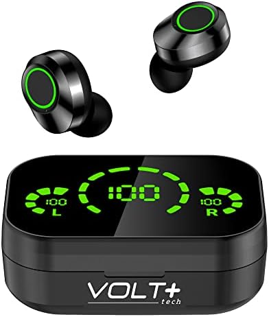 Слушалки Volt Plus TECH Wireless V5.3 LED Pro, съвместими с вашето устройство Philips Xenium CTX818CP IPX3