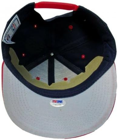 Бейзболна шапка на Мат Мэлони с автограф на Хюстън Рокетс С логото средата на 90-те години на 7 Boys PSA/ ДНК - бейзболни Шапки