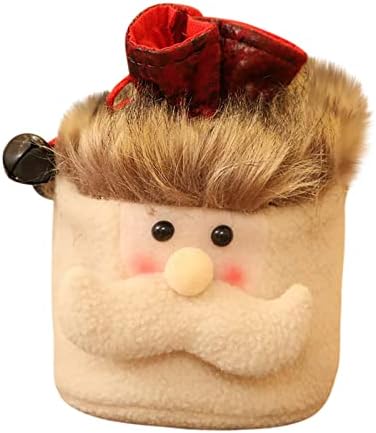 DBYLXMN Контейнер за Дядо Коледа, Коледна чанта, Чанта за Деца, 1 бр. Чанта за съвсем малък, Памучни Подарък-Коледни Чанти, снежни човеци, Детски Инструменти за Бонбони и