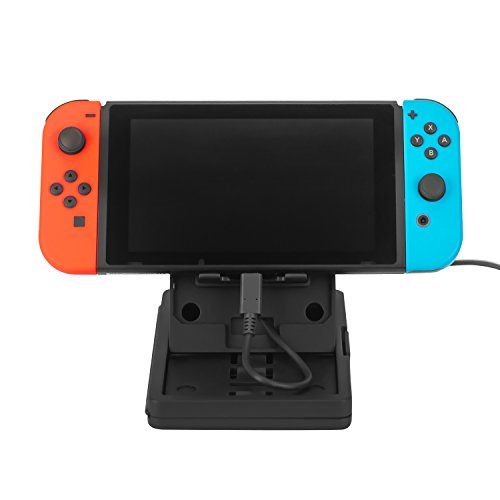 Компактен Регулируема Поставка за конзола Surge с Място за съхранение на игри - Nintendo Switch
