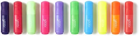 Комплект мини маркери Yoobi - Комплект от 10 хубави светли течни маркери с остри връхчета - червени, розови, зелени,