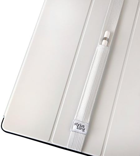 Държач за моливи Stylus Sling с джоб за USB-адаптер за Apple Молив (1-во / 2-ро поколение) - Съвместим с чехлами iPad Pro 11/10.5/9.7