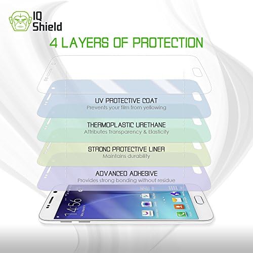 Защитно фолио IQ Shield, която е съвместима с Huawei Honor 7X (Huawei Капитан SE) (пълно покритие), течна