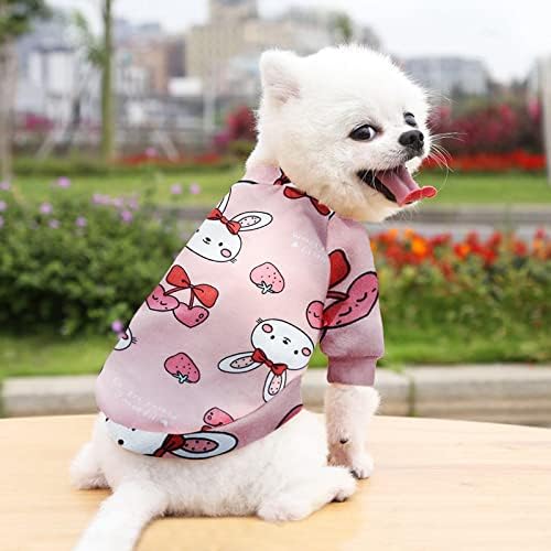 Newqinx Цветни Дрехи за Кучета, Прекрасно Пролетно-Есенни Ризи за кучета с Анимационни Принтом, Мека Тениска за