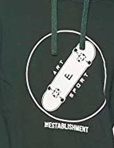 Класически мъжки hoody The Establishment от органичен памук кръгло деколте, hoody Henley, Руното hoody с принтом