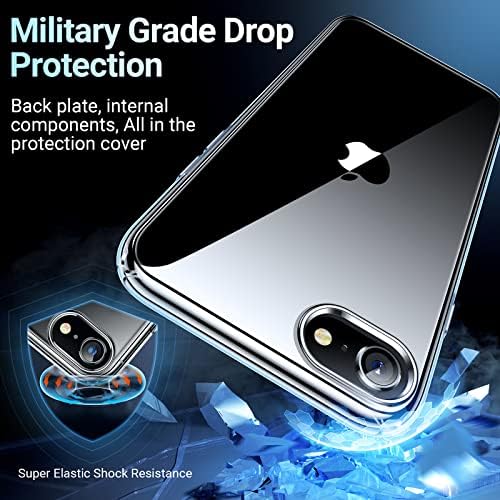 Калъф TORRAS Crystal Clear, който е съвместим за iPhone SE Case / калъф за iPhone SE 2022, [Ултратънък] [Защита от