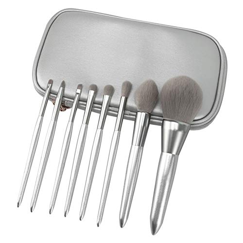 MJCHZS 12 сребърни сняг четки пълен набор от козметични инструменти, за начинаещи moonlight silver brush set (Цвят: