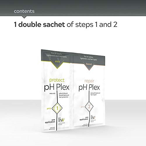 pH Plex 1 protect & 2 repair - Комплект за грижа за косата за защита и възстановяване на цветове, избелване