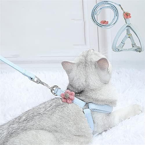 Комплект от колан за кучета и каишка 3D Цветна Каишка за котки Без напрежение в класическата Шлейке за предпазване