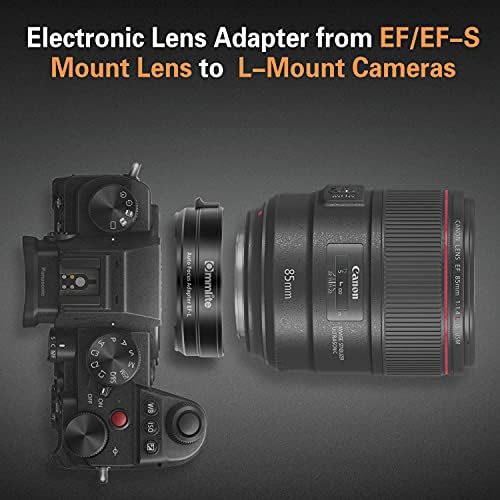 Адаптер за обектив Commlite CM-EF-L AF за камери на Canon EF/EF-S с монтиране L, Конвертор обектив за фотоапарат Panasonic/S5/S1/