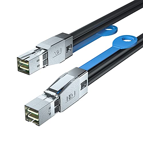 10Gtek 12G Външен кабел Mini SAS HD СФФ-8644 - СФФ-8644 с дължина 1 м. (3,3 фута)