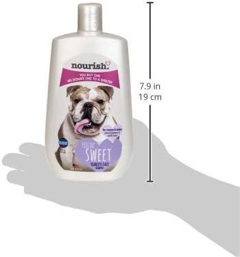 Подхранващ шампоан за кучета без сълзи за лице срещу бръчки / петна, Натурална боровинки, боб и ванилия 16 грама - купувате