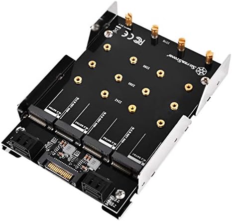 SilverStone Technology адаптер SATA от 3,5 до 4 X M. 2 SDP11