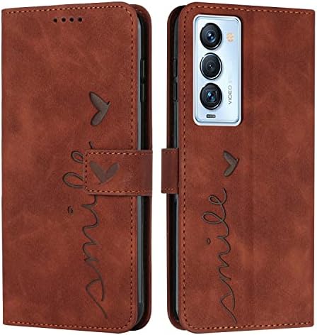 Калъф за мобилен телефон, съвместим с тисненым модел Tecno Camon 18 Premier, Кожен Портфейл, джоб за телефон, Държач