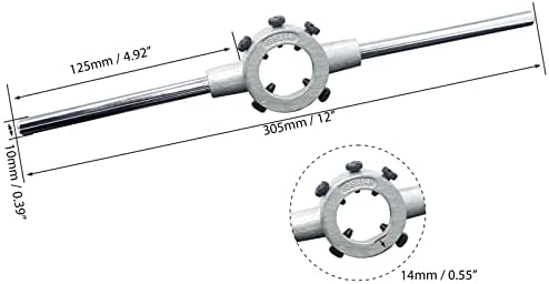 Титуляр на гаечен ключ с дръжка за удар с Метрическим диаметър OD Round Die, 30 мм, 1,2 1-1/5 инча (30 мм, 1,2)