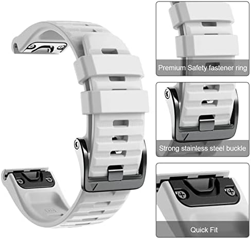 Официален быстросъемный каишка ANKANG с бутон за часовници на Garmin Fenix 7X, Fenix 7, Fenix 7S Watch Easyfit