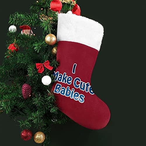 Аз Правя Сладки Детски Коледни Чорапи, Коледни Чорапи, Чанта За Дома, Семеен Коледен Декор