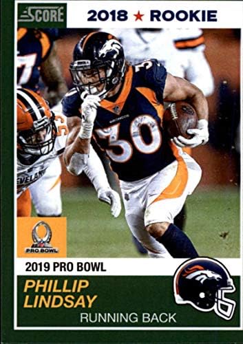 2018 Панини Instant NFL Pro Bowl 1989 Score Design Футбол 6 Филип Линдзи RC Нов Denver Broncos Официалната търговска картичка