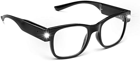 OKH Очила за четене с осветление, ярки led четци, USB акумулаторни слънчеви очила с фенерче за мъже и жени