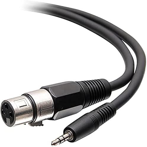 C2G 6 фута 3.5 мм TRS 3-позиционен балансиран XLR кабел M/F - 6 метра, Мини-телефон/XLR аудио кабел за аудио