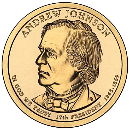 2011 г. P Позиция B BU Андрю Джонсън Избор на председателите на долара Необращенный Монетен двор на САЩ