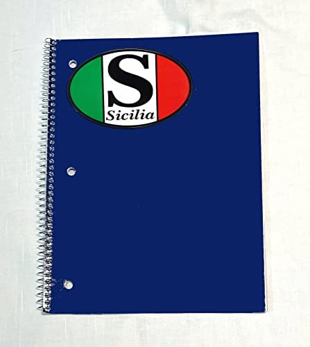 Стикер върху Бронята на колата, с овална стикер Sicilia - Колекция от италиански продукти Гордост от PSILoveItaly