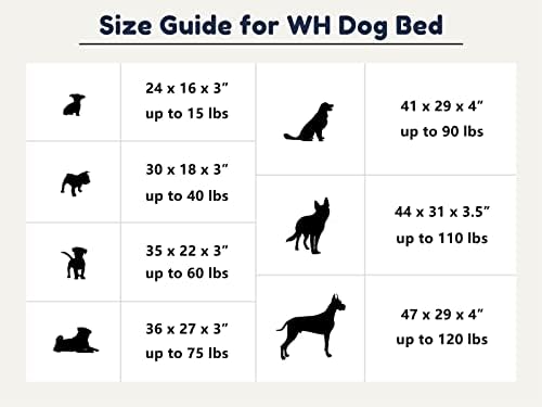 Голямо легло за кучета Western Home за кучета със средни размери, Ортопедично Легло за кучета от Стиропор за яйца, Водоустойчив Матрак с Подвижен Миещ се Калъф, Легло за к