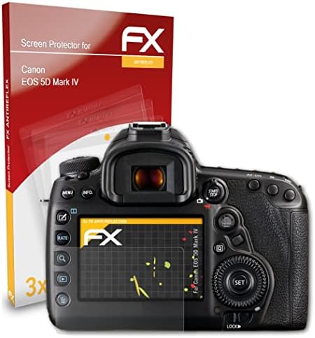 Защитно фолио atFoliX, съвместима със защитно фолио Canon EOS 5D Mark IV, Антибликовая и амортизирующая защитно фолио