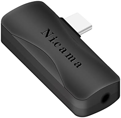 Nicama Универсален Женски 3,5 мм микрофон TRRS до Аудиоадаптеру USB Type-C за Rode SmartLav + Петличный микрофон, Съвместим със смартфони Samsung Galaxy Pixel, Мото, HTC, iPad Pro и планшетами