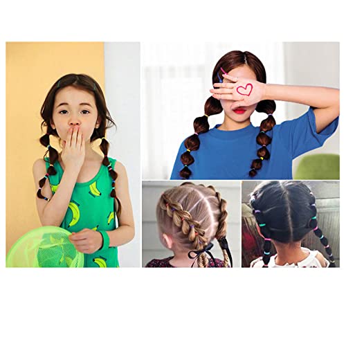 NOOX/ Детски гумени ленти за коса, гумени ленти за коса, за еднократна употреба, сгъстено, Не са здрави, за Деца,, за Момиченца, Тънки еластични ленти за коса, 200 бр. В опа?