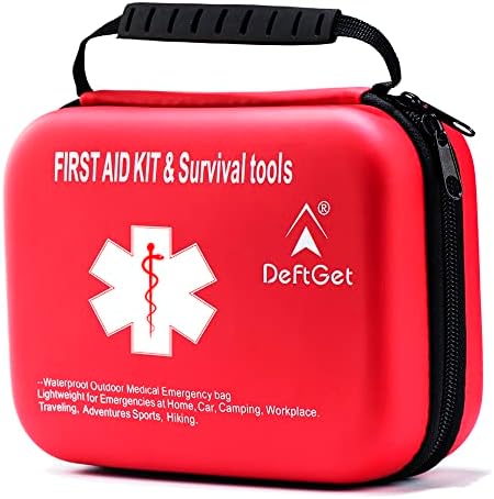 deftget Аптечка за Първа Помощ Кутия За Инструменти за Оцеляване IFAK Медицина Спешна Чанта за Дома, Колата Къмпинг