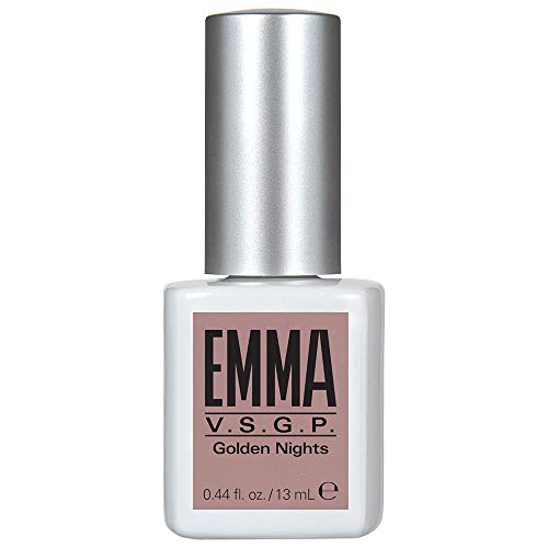Гел-лак EMMA Beauty, Устойчив цвят на ноктите, формула без 12+ съставки, Веган и без насилие, Golden Nights, 0,44 ет. унция.