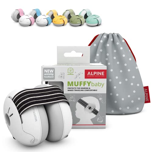 Защита на ушите Alpine Muffy Бебе за бебета и деца по-малки деца до 36 месеца - CE Сертифициран и ANSI - Слушалките